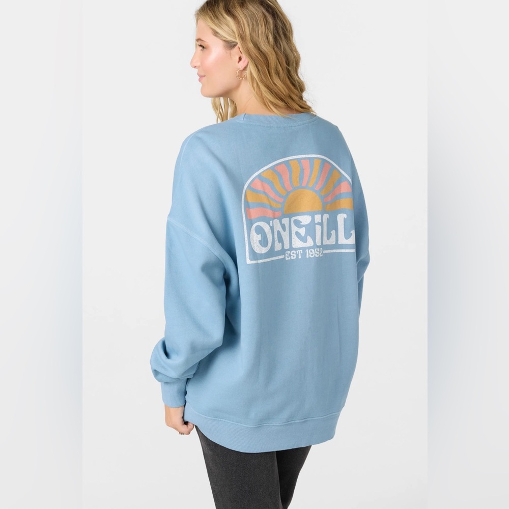 O'Neill Women's Sky Blue‎ Sunburst Sweatshirt